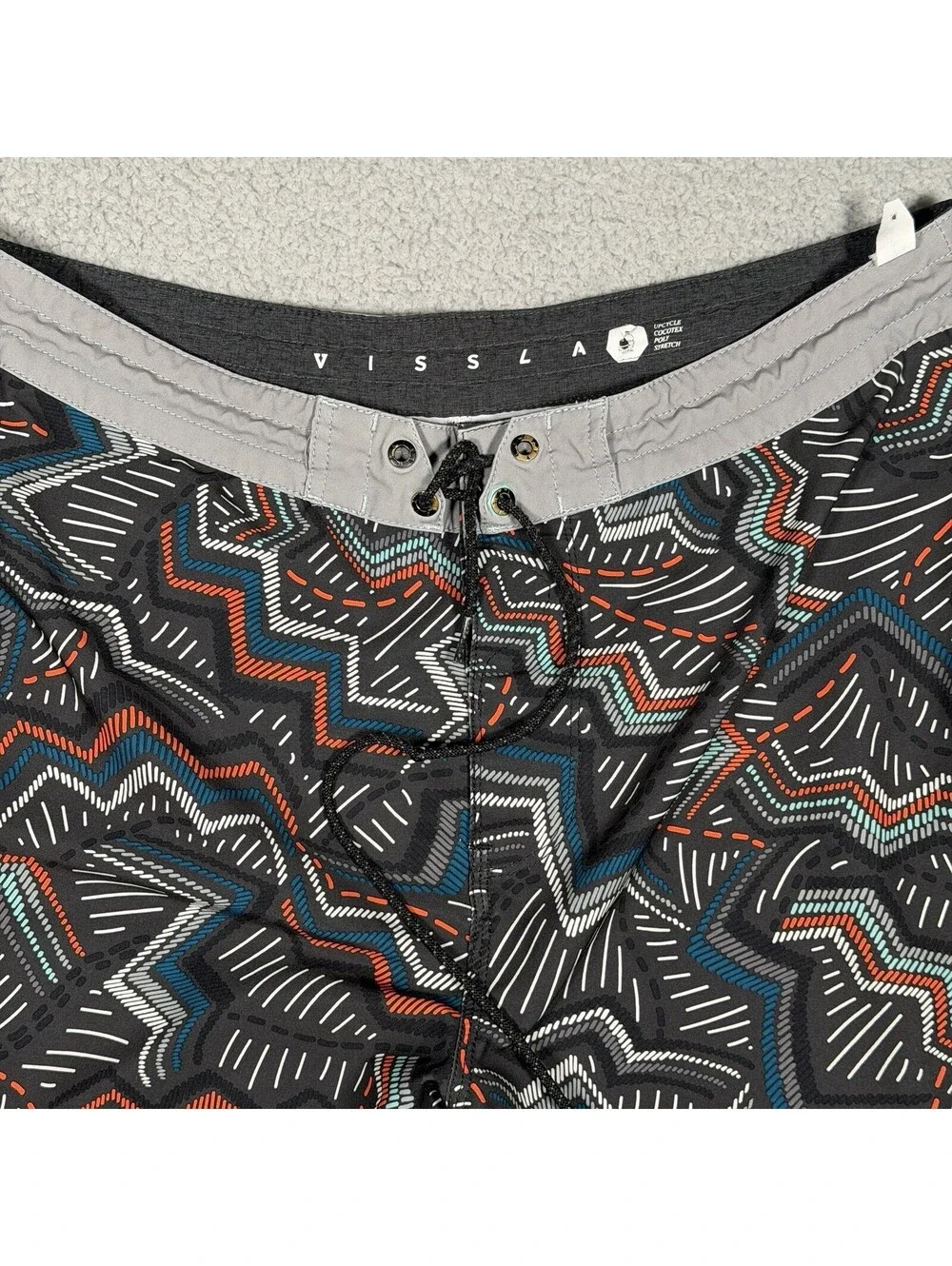 Vissla Board Shorts Tribal Aztec Performance Athletic Surf Water Mens Size 36